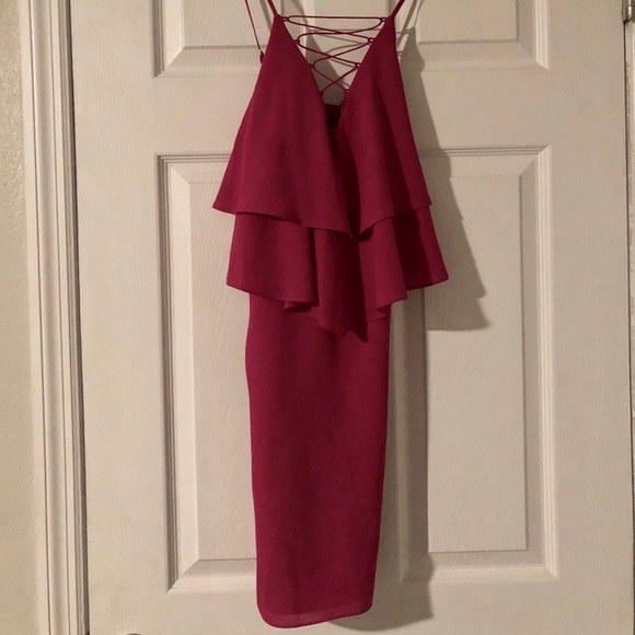 Ali & Jay Lace up ruffle dress - Picture 1 of 4